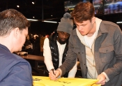 AIK-shop med Oscar och Rashidi