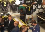 Invigning av AIK-shopen