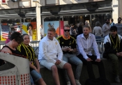 Uppladdning på Gamle Port inför Häcken-AIK