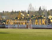 Syrianska - AIK.  Avbruten vid 1-0