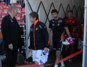 Syrianska - AIK.  Avbruten vid 1-0