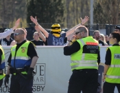 Syrianska - AIK.  Avbruten vid 1-0