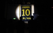  Hyllningsceremoni för Patrik Edgren #10