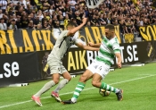 AIK - Shamrock.  1-1 efter föl.